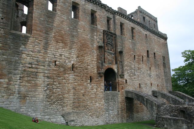 The original main entrance to Linlithgow Palace